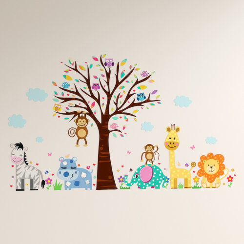 East Urban Home Happy London Zoo Wall Sticker & Reviews Wayfair.co.uk